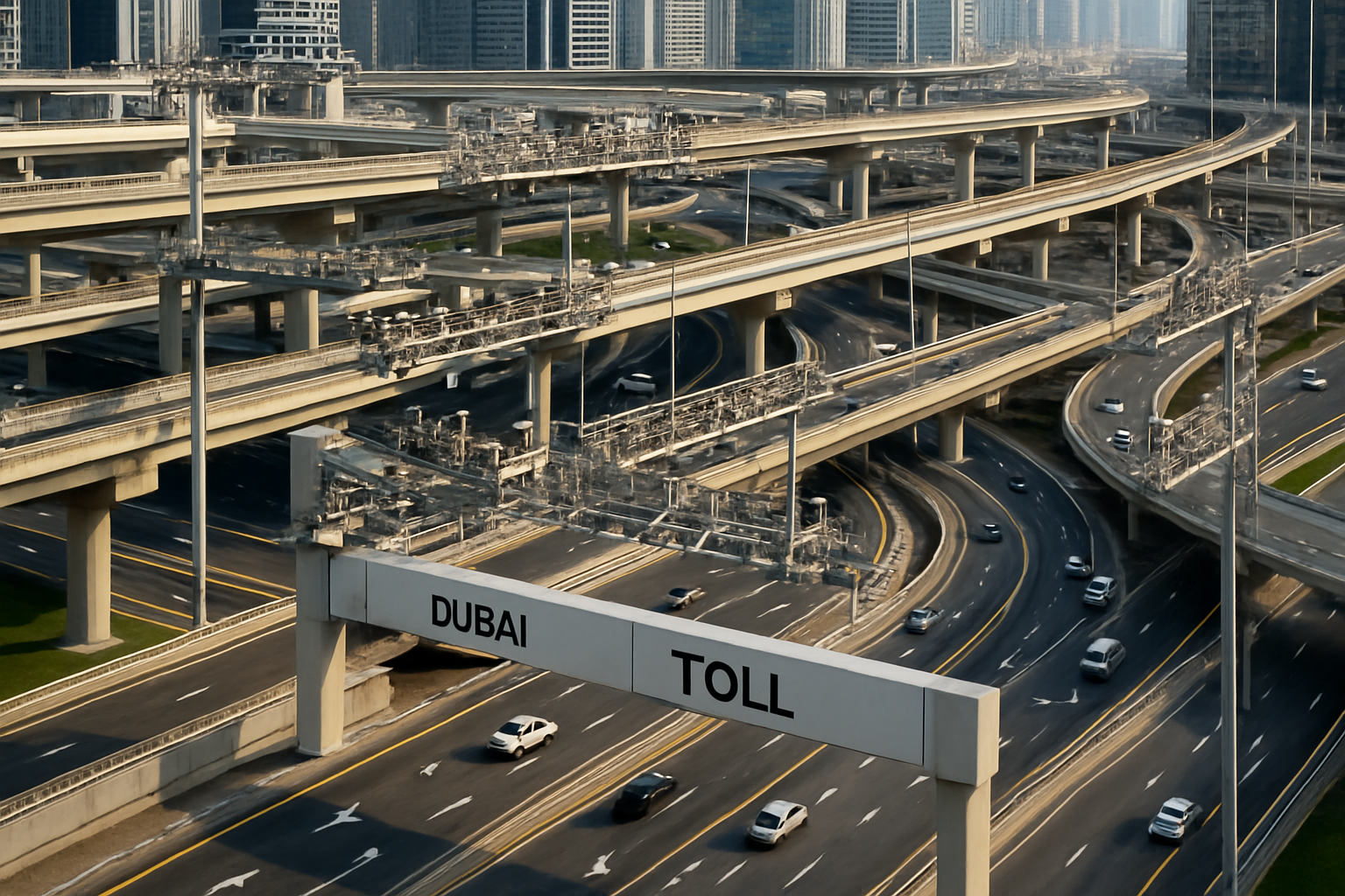Advanced infrastructure supporting Dubai’s toll roads