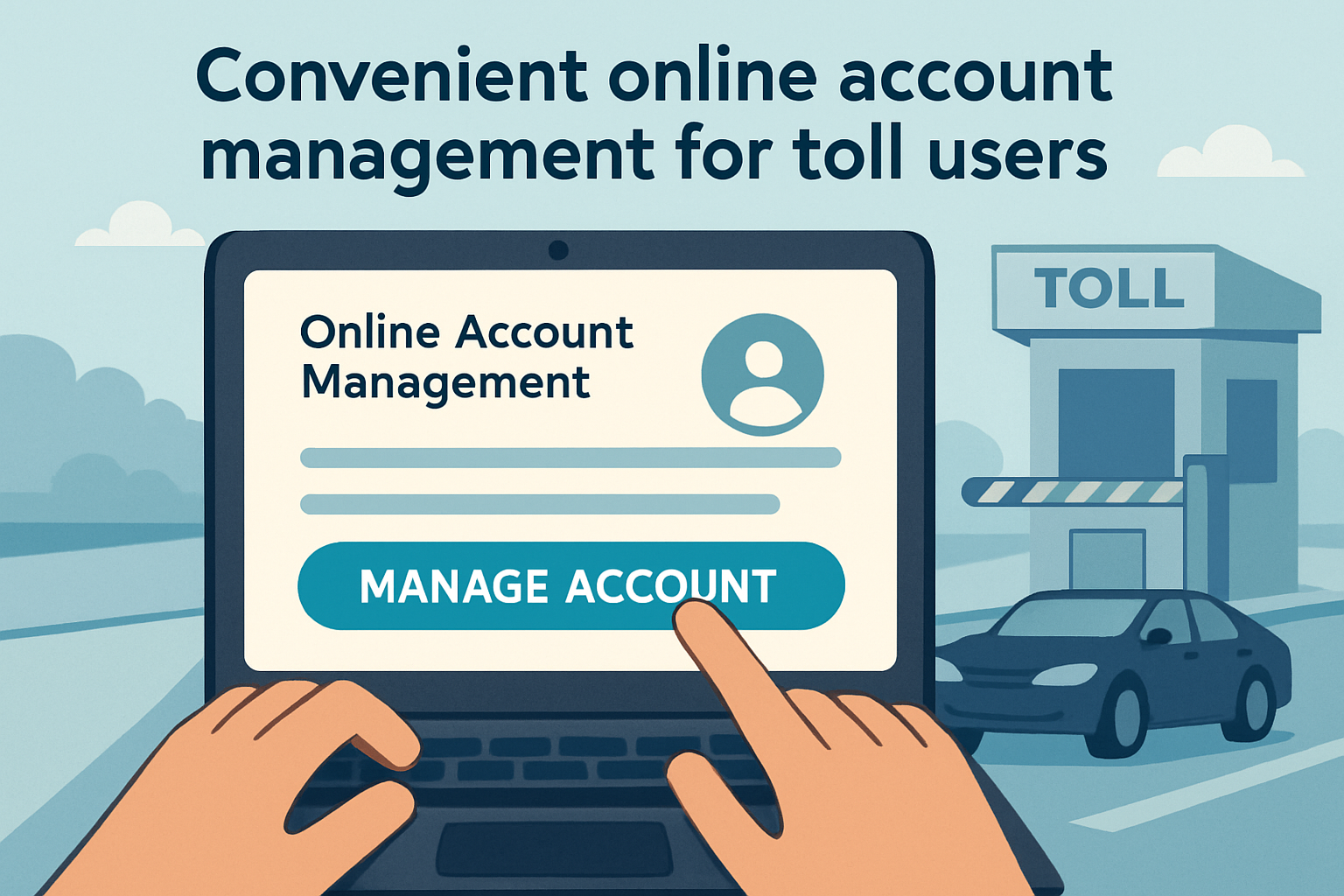 Convenient online account management for toll users